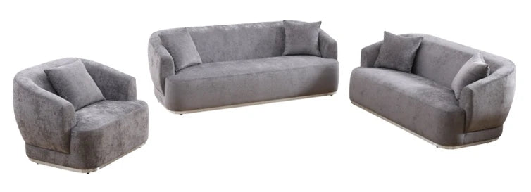 Image of 3-Piece Navi Sofa Set With 5 Cushions